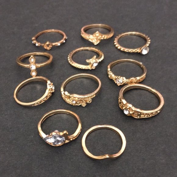 Set of 11 Knuckle Rings - Picture 12 of 14
